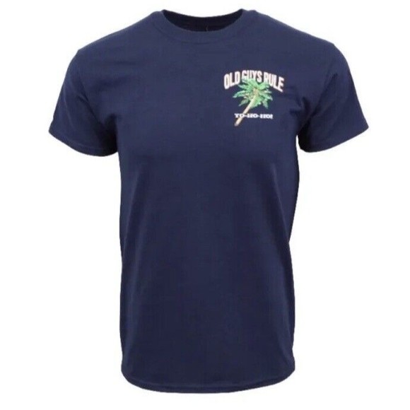 Old Guys Rule T Shirt for Men ~ Yo-Ho-Ho ~ Med. Navy ~ Dads Holidays Shirt ~ New - Picture 9 of 14
